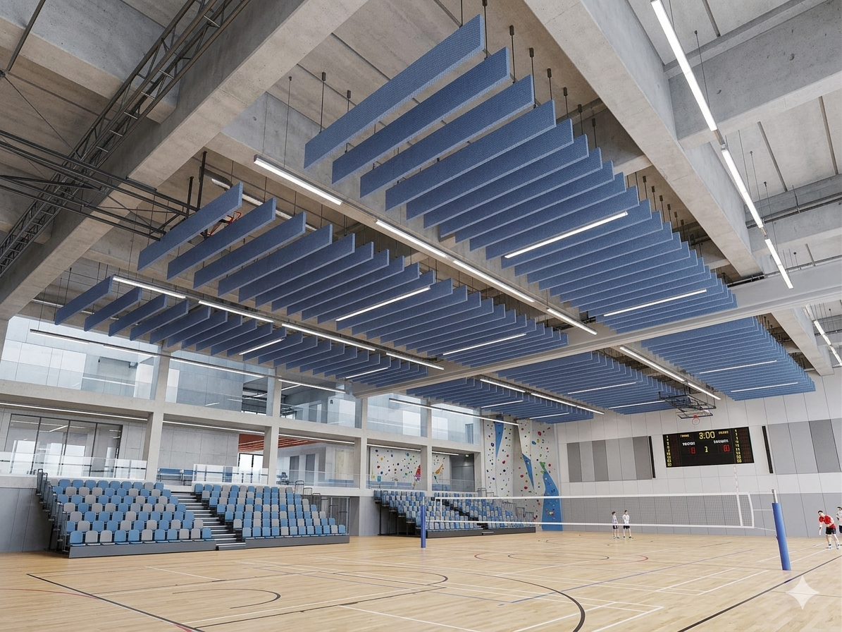 Acoustic Baffles for Sports Halls